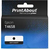 PrintAbout Inktcartridge T46S8 Mat-zwart geschikt voor Epson