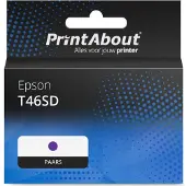 PrintAbout Huismerk Epson T46SD Inktcartridge Paars