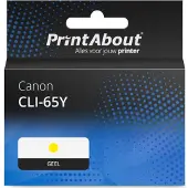 PrintAbout Inktcartridge CLI-65Y Geel geschikt voor Canon