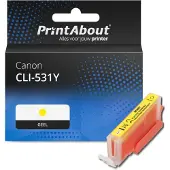 PrintAbout Huismerk Canon CLI-531Y Inktcartridge Geel