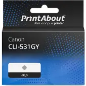 PrintAbout Huismerk Canon CLI-531GY Inktcartridge Grijs
