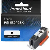 PrintAbout Inktcartridge PGI-530PGBK Pigment zwart geschikt voor Canon