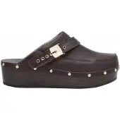 Scholl Klomp Women Withney Leather T Dark Brown-Schoenmaat 39