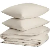 Yumeko Dekbedovertrek set Katoen TENCEL 240x220 Beige - Eco, Bio & Fairtrade