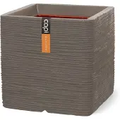Capi Europe Pot vierkant rib nl 40x40x40 taupe