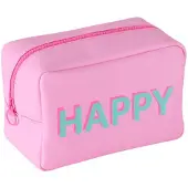 Boltze toilettas met tekst happy