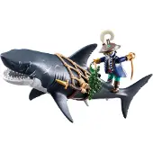 Playmobil Pirates 71793 Reuzenhaai met piraat