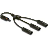 DeLOCK DL4 Solar Splitter Cable 1 x female to 3 x male 35 cm black