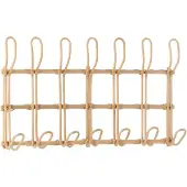 J-Line Kapstok Ellen 6 Haken Rotan Naturel