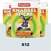 Beaphar 12x Knabbelsticks Konijnensnacks (knaagdier) 150 Gr