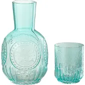 J-Line Karaf+glas maya glas turquoise