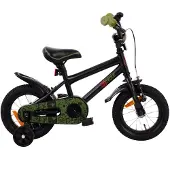 2Cycle BMX - Zwart-Groen - Jongensfiets 2 tot 4 jaar