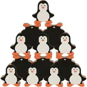 Goki Stapeltoren - Pinguins - 18 Delen - Hout - 2 Jaar