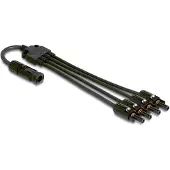 DeLOCK DL4 Solar Splitter Cable 1 x male to 4 x female 50 cm black