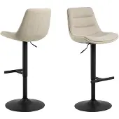 Molecule Barstoel Adisa Draaibaar Gaslift Beige