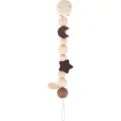 Goki Fopspeenketting - Maan En Ster - L21cm - Hout