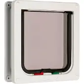 Flamingo Cat Mate 4 way locking cat flap kattenluik Wit