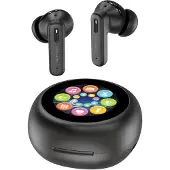 4smarts SkyBuds Screen ANC TWS Headset Draadloze Oordopjes Zwart