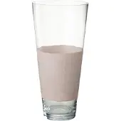 J-Line vaas Medium Delph - glas - transparant/lichtroze - 45 cm