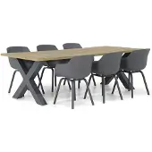 Lifestyle Garden Furniture Lifestyle Salina/Cardiff 240 cm dining tuinset 7-delig