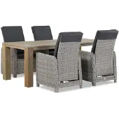 Garden Collections Bello/Brighton 200 cm dining tuinset 5-delig