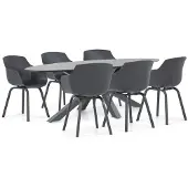 Santika Furniture Lifestyle Salina/Ellisse 240 cm dining tuinset 7-delig