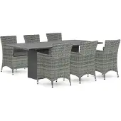 Domani Furniture Domani Miami/Graniet 240 cm dining tuinset 7-delig