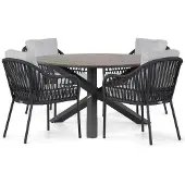 Coco Puerto/Ancona 125 cm dining tuinset 5-delig