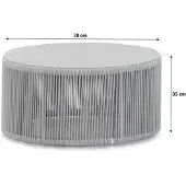 Santika Furniture Santika Corniche lounge tafel 70 cm