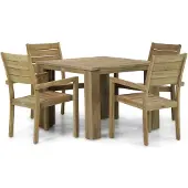 Garden Collections Liverpool/Brighton 100 cm dining tuinset 5-delig