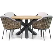 Coco Olivine/Rockville 120 cm dining tuinset 5-delig