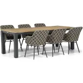 Lifestyle Garden Furniture Lifestyle Crossway/Veneto 230 cm dining tuinset 7-delig