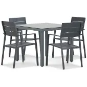 Lifestyle Garden Furniture Lifestyle Stella/Porto 90 cm dining tuinset 5-delig
