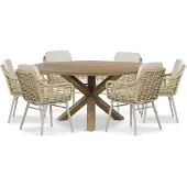 Coco Antoni/Sand City 160 cm dining tuinset 7-delig