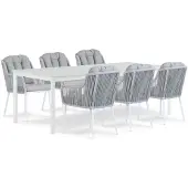 Santika Furniture Santika Tendenza/Como 220 cm dining tuinset 7-delig