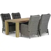 Garden Collections Kingston/Brighton 200 cm dining tuinset 5-delig