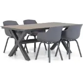 Lifestyle Garden Furniture Lifestyle Salina/Forest 180 cm dining tuinset 5-delig