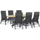 Lifestyle Garden Furniture Lifestyle Marseille/Diogo 240 cm dining tuinset 7-delig