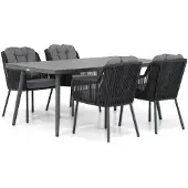 Santika Furniture Santika Tendenza/Sophia 180 cm dining tuinset 5-delig