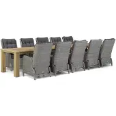 Garden Collections Kingston/Brighton 400 cm dining tuinset 11-delig