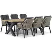 Lifestyle Garden Furniture Lifestyle Verona/Cardiff 240 cm dining tuinset 7-delig