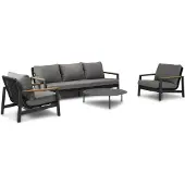 Coco Ralph/Pacific 100 cm stoel-bank loungeset 4-delig