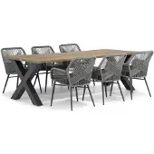 Lifestyle Garden Furniture Lifestyle Advance/Cardiff 240 cm dining tuinset 7-delig