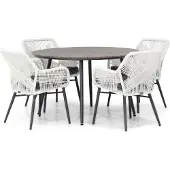 Lifestyle Garden Furniture Lifestyle Advance/Matale 125 cm rond dining tuinset 5-delig