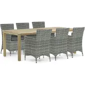 Domani Furniture Domani Miami/Weston 210 cm dining tuinset 7-delig