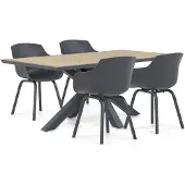 Lifestyle Garden Furniture Lifestyle Salina/Palermo 181 cm dining tuinset 5-delig