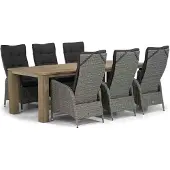 Garden Collections Lincoln/Brighton 240 cm dining tuinset 7-delig