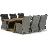 Garden Collections Kingston/Lazio 260 cm dining tuinset 7-delig