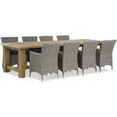 Garden Collections Dublin/Fourmile 300 cm dining tuinset 9-delig