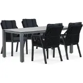 Lifestyle Garden Furniture Lifestyle Verona/Yoko 180 cm dining tuinset 5-delig